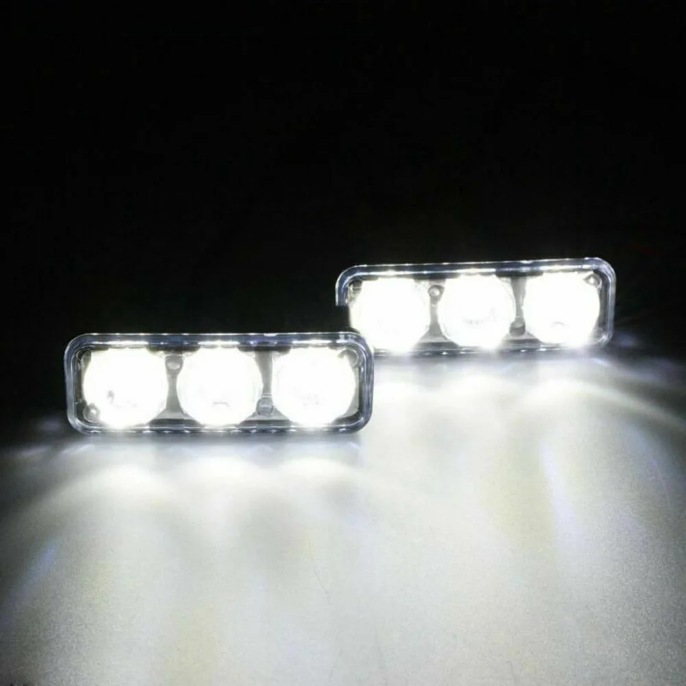 Автомобильный DRL Дневной ходовой светильник 3LED водонепроницаемый противотуманный фонарь Универсальные Запчасти для вождения