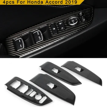 

Carbon Fiber Style Inner Window Switch Panel Cover Trim For Honda Accord 2019 Window Switch Panel Cover Trim