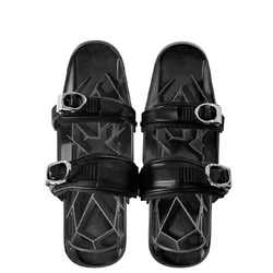 New Mini Ski Skate Snowboard Board Adult For Snow Short Skiboard Outdoor Travel Snowblades Adjustable Stainless Steel Skis Shoes