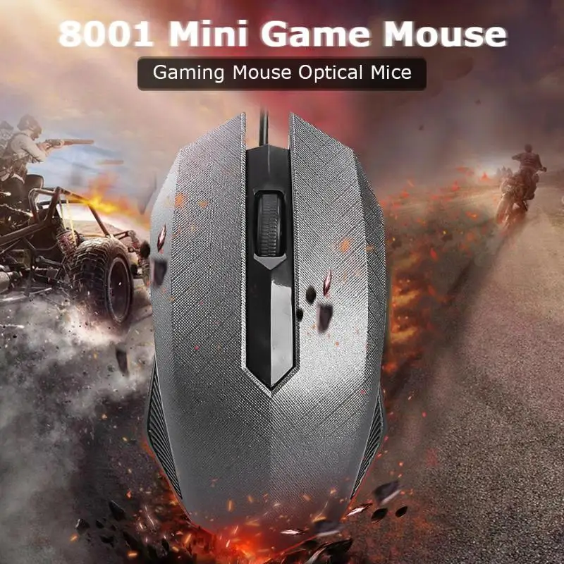 8001 Мини Проводная мышь 1200 dpi оптическая USB 2,0 профессиональная игровая мышь оптические мыши