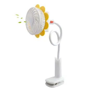 

Mini Handheld Stroller Fan 1200mAh Portable Car Seat Baby Fan USB Rechargeable Buggy Clip-on Fan for Camping Travel Outdoor