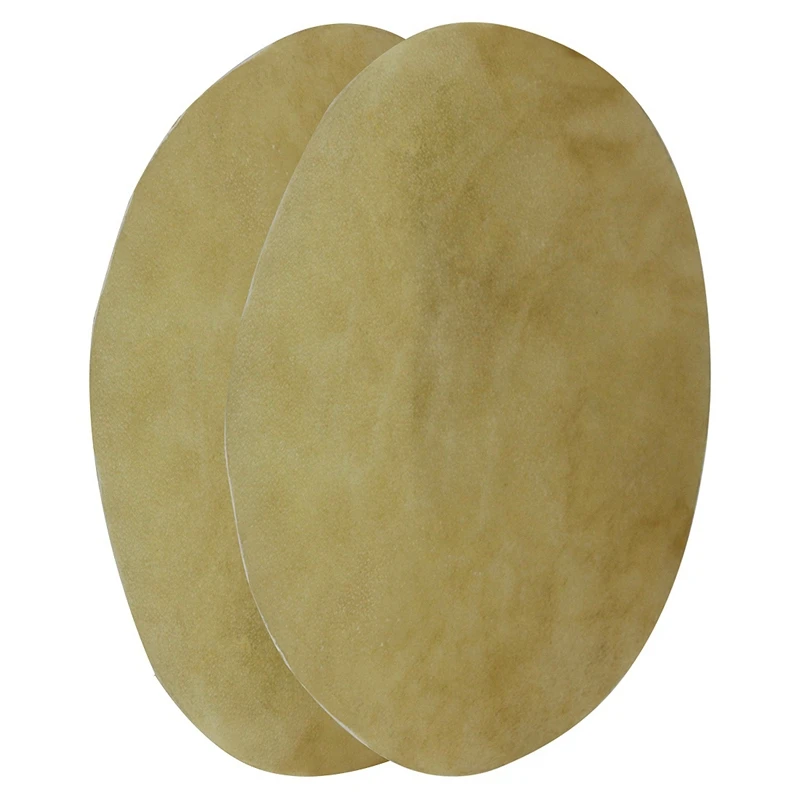 

2Pcs 12.6 Inch 42cm Buffalo Leather Drum Skin Head Clear Sound Drums Accessories for African Bongo Konka Drums