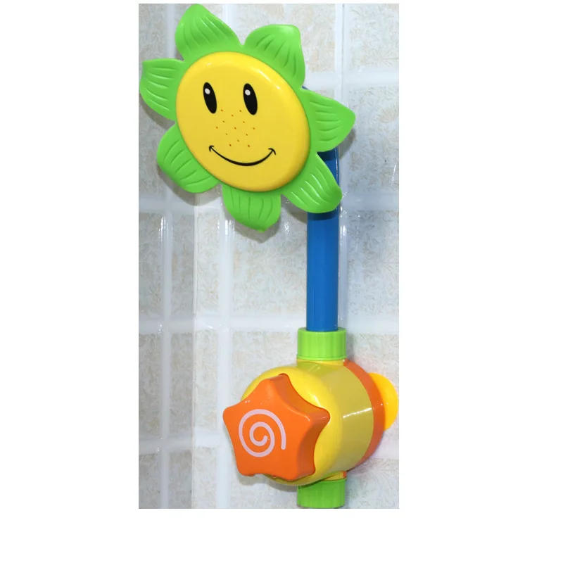 Baby Bath Toy Sunflower Shower Water Spouting Rotary Table Waterwheel GIRL'S And BOY'S 3-Year-Old Infant Child Water Toys