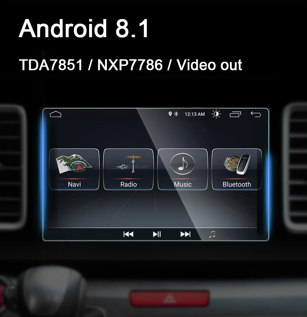 Navifly Android 8,1 2Din автомобильный Радио Стерео gps плеер для Skoda Seat Volkswagen B6 B7 Passat golf Polo Passat CC автомобильный мультимедийный