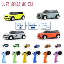 10 цветов 1/76 2,4 ГГц 3CH 2WD RTR дистанционное управление мини Радиоуправляемый автомобиль светодиодный светодиодными задними фонарями DIY граффит...