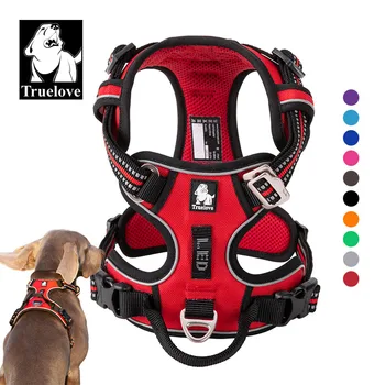 Truelove Front Nylon Dog Harness No Pull Vest Soft Adjustable Safety Harness For Dog Small Large Running Training French Bulldog 1