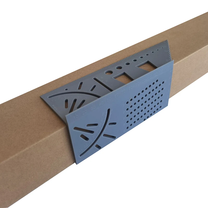 1 Pcs Woodworking 3D Mitre Angle Measuring Square Size Measure Tool With Gauge Ruler Tools Metric Gauge Measuring