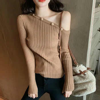 

Wearing a long-sleeved sweater shirt women's 2020 spring summer Korean version of the slim fit was sweater inside the bottoming