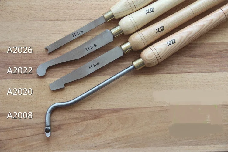 HSS Round & Square Head Scraper Woodturning Cutting Scrapers Hollowing