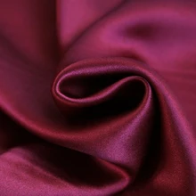 100 см* 140 см вечернее платье ткань натуральный шелк хлопок Шармез атлас Материал бордовый