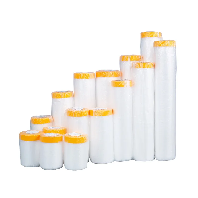 1 Roll Wall Treatment Pre Taped Masking Paper Covering For