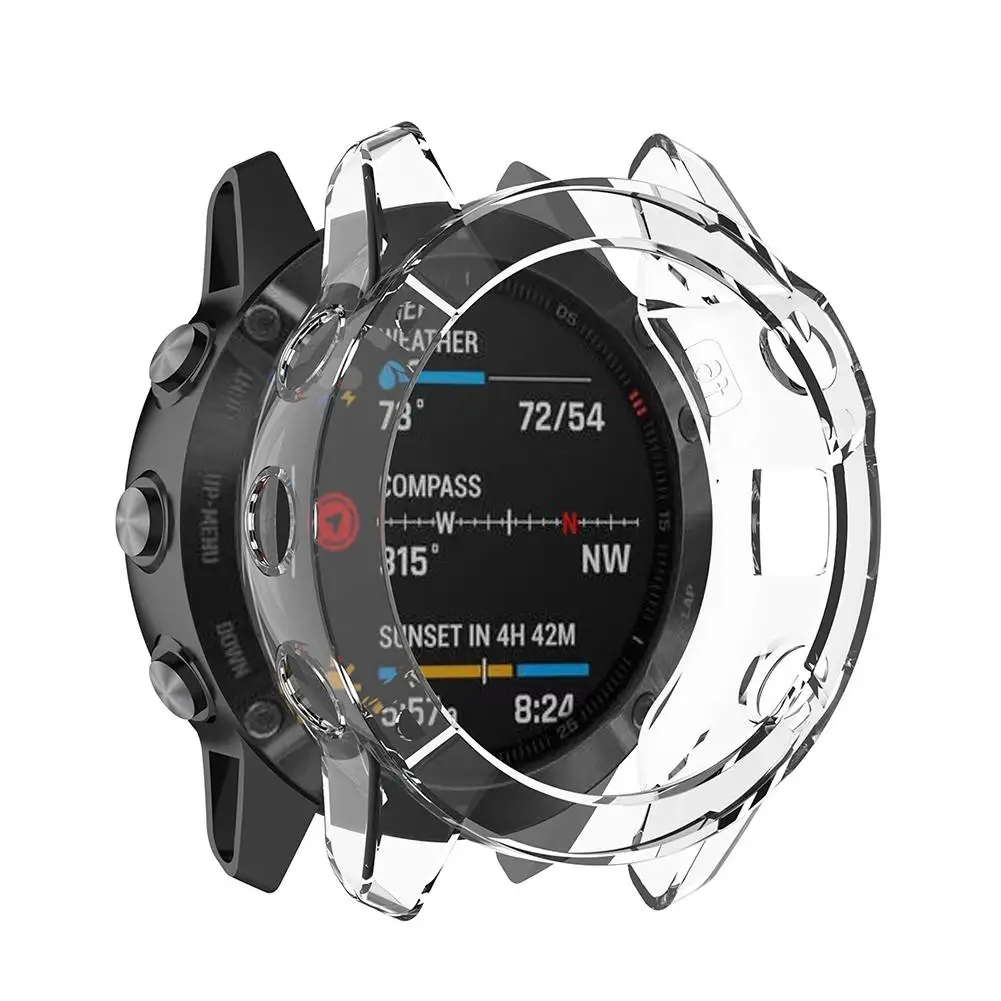 Ультратонкий Мягкий ТПУ защитный чехол для Garmin Fenix 6 Fenix6 защитный чехол умных часов Силиконовый чехол s