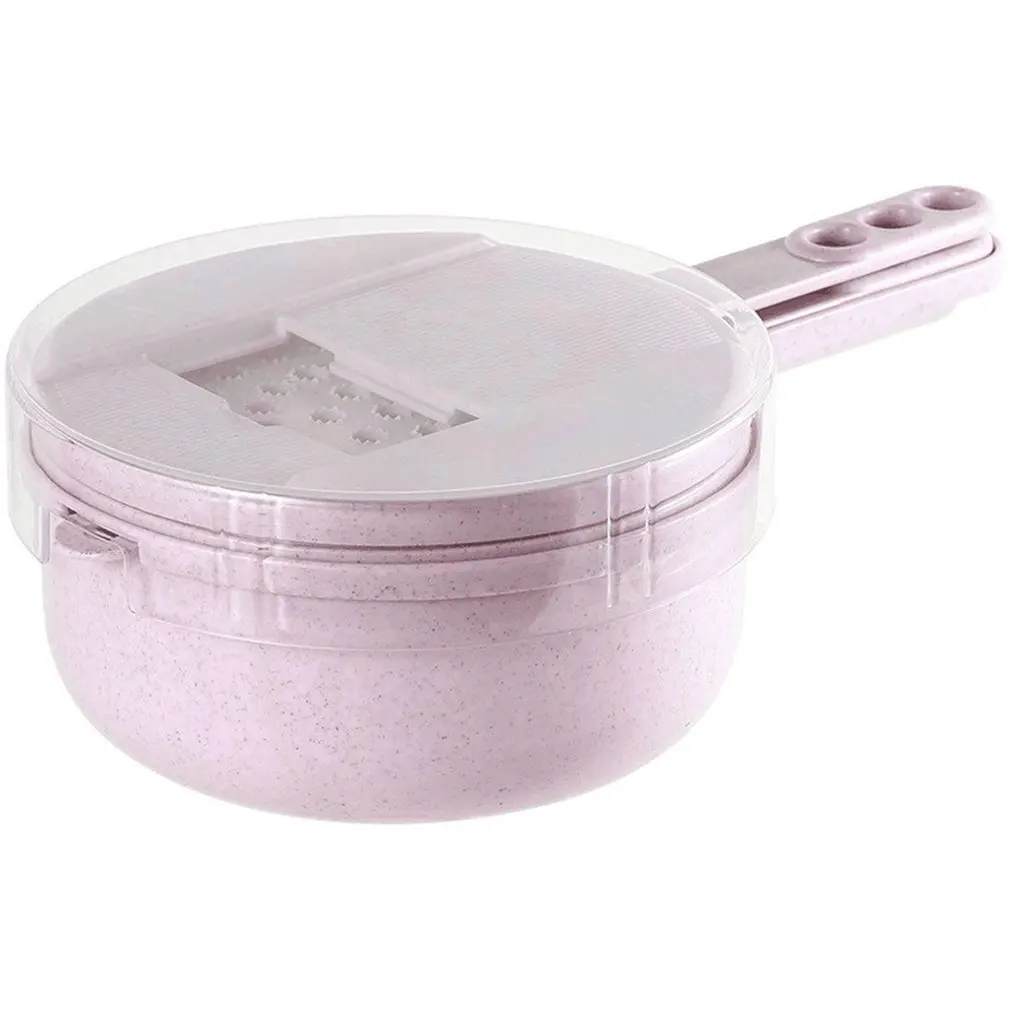 

Slicer Cutter Chopper Vegetable Cutter Grater Round Kitchen Supplies Multifunction Shred Grater Fruit Peeler Wash Leaking Basin