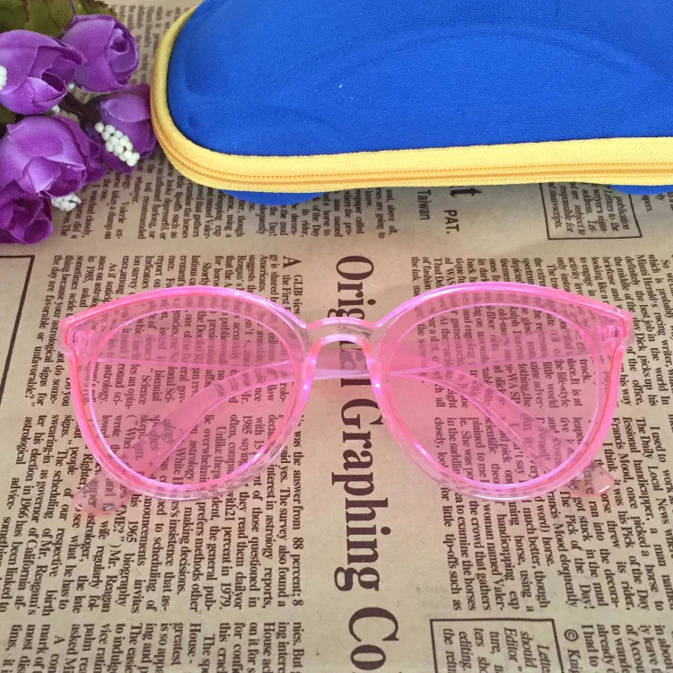 Милые детские солнцезащитные очки suqare, бренд, детские солнцезащитные очки для мальчиков и девочек, oculos de sol infantil - Цвет линз: pink