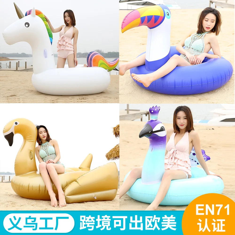 

Yiwu Factory Environmentally Friendly PVC Water Riding Adult Swimming Pool Inflatable Unicorn Peacock Riding Wholesale Customiza