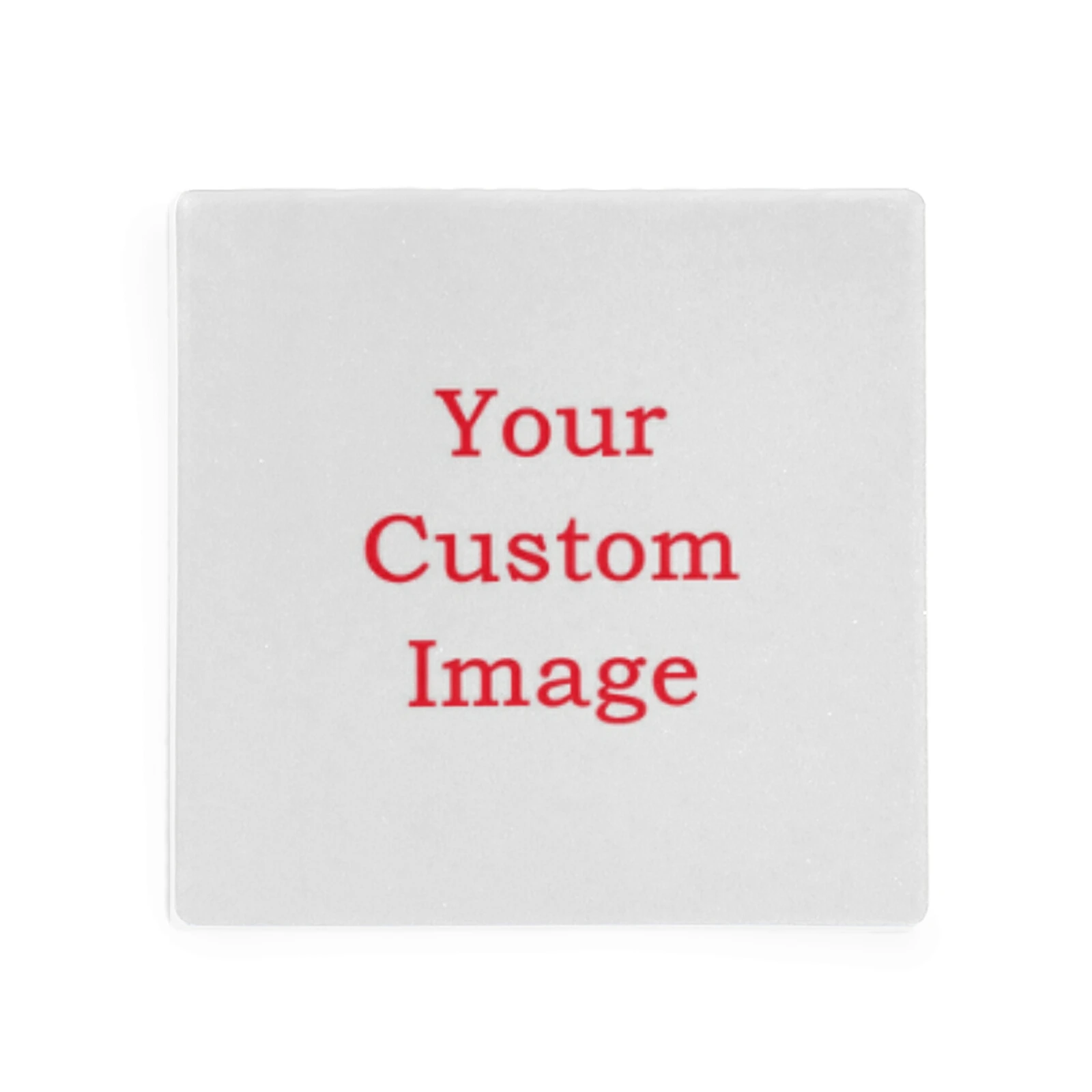 Custom Square Coasters Ceramic Stone With Cork Backing Prevent Furniture From Dirty Scratched Coasters Set of 4 For All Cups