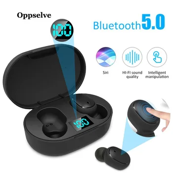 

E6S TWS 5.0 Bluetooth 9D Stereo Earphone Wireless Earphones IPX7 Waterproof Earphones 2500mAh LED Smart Power Bank Phone Earbuds