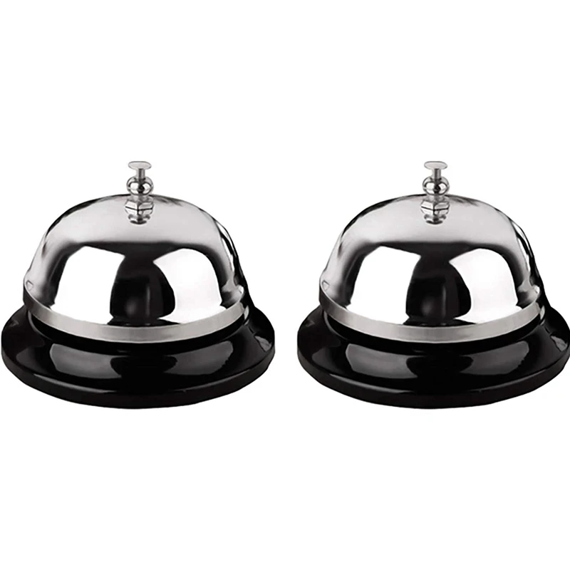 

Call Bells, Service Bell, 2 Count Desk Bell With Metal Anti-Rust Construction For Call Customer Service, Restaurant Games,Hotel
