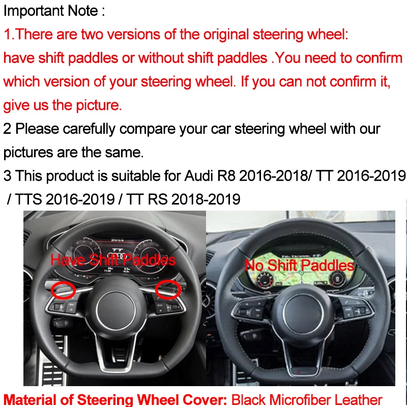 Ручное шитье автомобиль рулевое колесо крышка Volant замша для Audi R8 TT TTS- TT RS