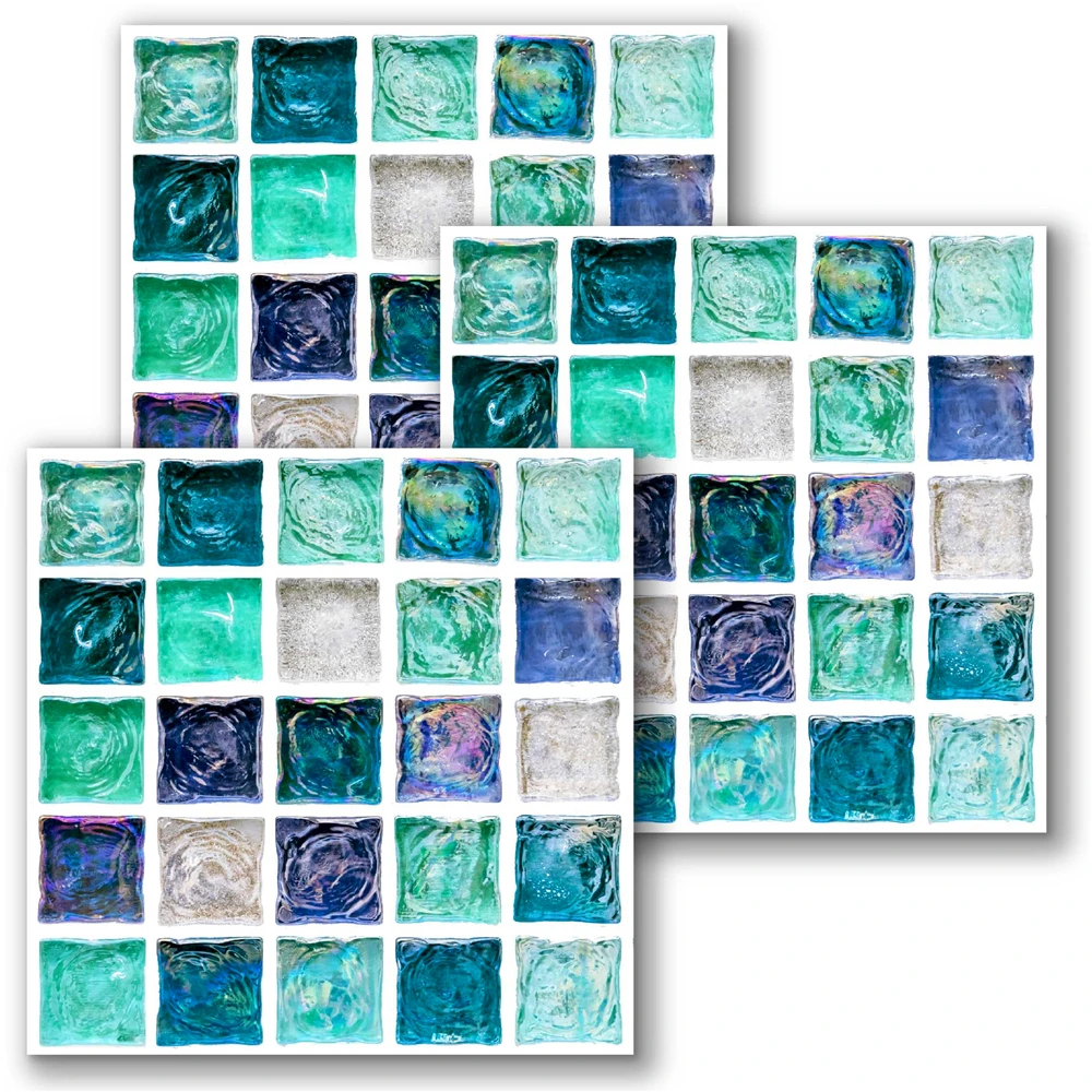 

Crystal Mosaic Tile Stickers with Self Adhesive and Environment Protection and Wear Resisting for Decoration and Renovation