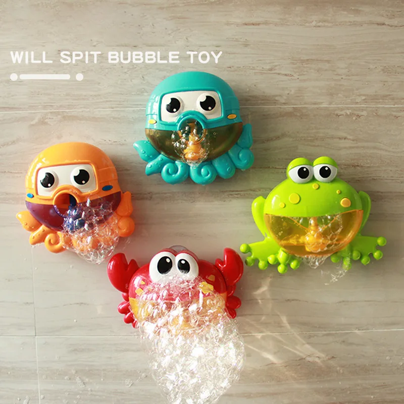 Bubble Crab Bath Toy Bubble Machine Crabs Frog Water ToyA Music Bathtub