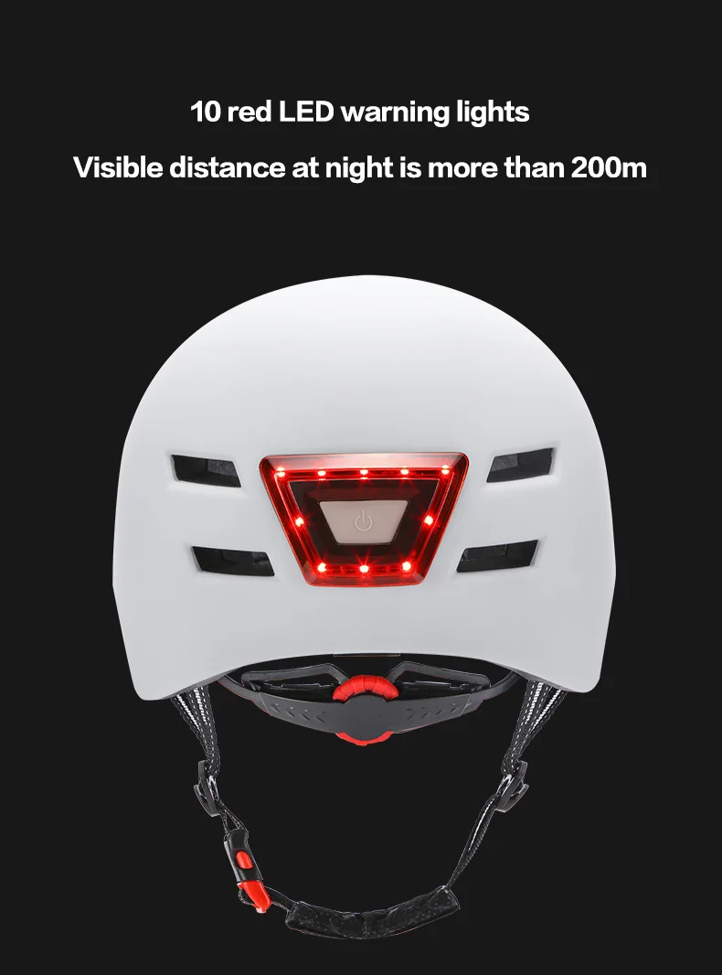 2022 NEW Bike Cycling Helmet Smart Led Tail Light Bike Adult Electric Bicycle MTB Road Scooter For Sport Urban Helmet Men Women