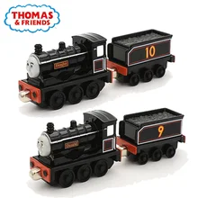 Игрушечный автомобиль Томас и его друзья, черный шалость, T9, T10, Дональд Дуглас, паровозик, набор 1:43, магнитные паровозики, игрушки для мальчиков, рождественский подарок