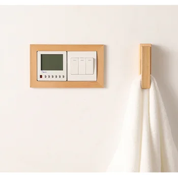 

Solid wood switch stickers decorative wall stickers socket protection cover switch panel protection cover decorative frame H102