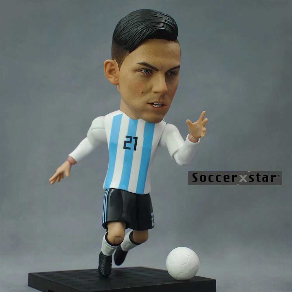 12 см Высота куклы SoccerX 21# DYBALA 5 дюймов Статуэтка из смолы