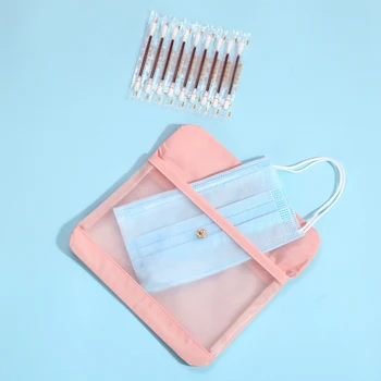 

Portable Mask Storage Bag Dustproof Waterproof Container Eco-Friendly Organizer Pouch Face Masks Packing Bags Reusable Purse