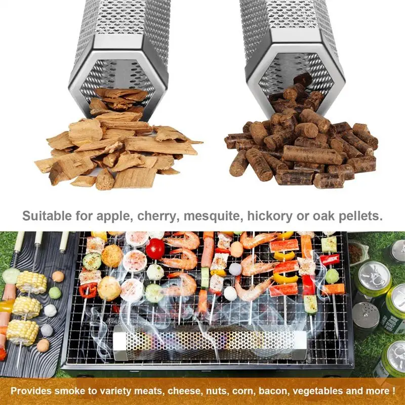 Hexagon Tube Grill Smoker (6)