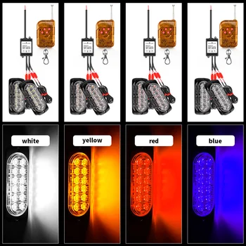 

12V-24V 18W LED Strobe Flash Light Dash Emergency Warning Lamp 6500K For Car Motorcycle Pickup Ship Truck Trailer SUV