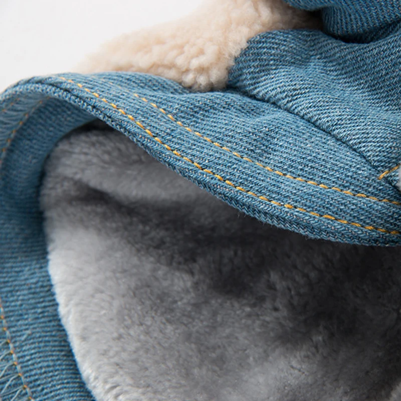 Broken Code Winter Pet Dog Clothes Thick Jacket Coat Cowboy split joint Pet Apparel Chihuahua Teddy Cat Clothing for Small Dogs