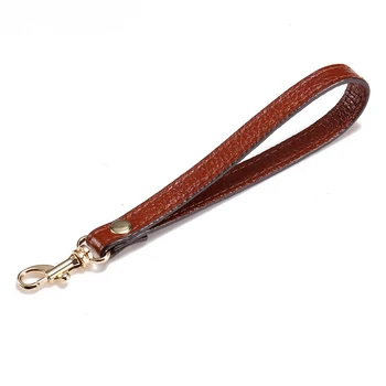 

Clutch Short Hand Belt Purse Holder PU Leather Keychain With Clasp For Bags Accessory Hanging Wristlet Strap Handbag Replacement