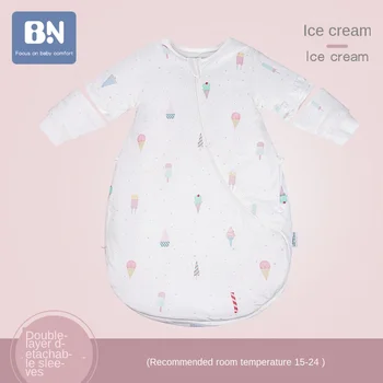 

Baby Gauze Sleeping Bag Children's Thin Type for Spring and Autumn Big Children's Legs Four Seasons Universal Summer