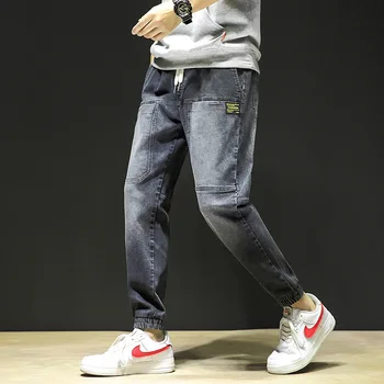 

Micro-elastic Jeans Chao Brand Beam Foot Jeans Male Four Seasons Trend Leisure Trousers Feet Harlan Pants