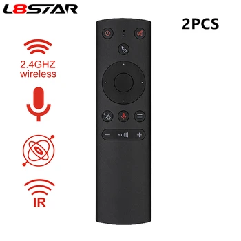 

2Pcs/lot Gyro Voice Control Air mouse IR learning Wireless Remote control Google Assistant Smart remote for Android tv box