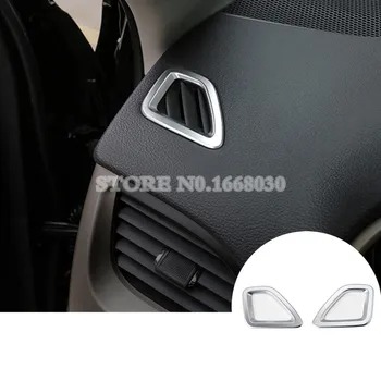 

Matte Silver Dashboard Air Vent Outlet Cover 2pcs For Jeep Cherokee 2014-2016