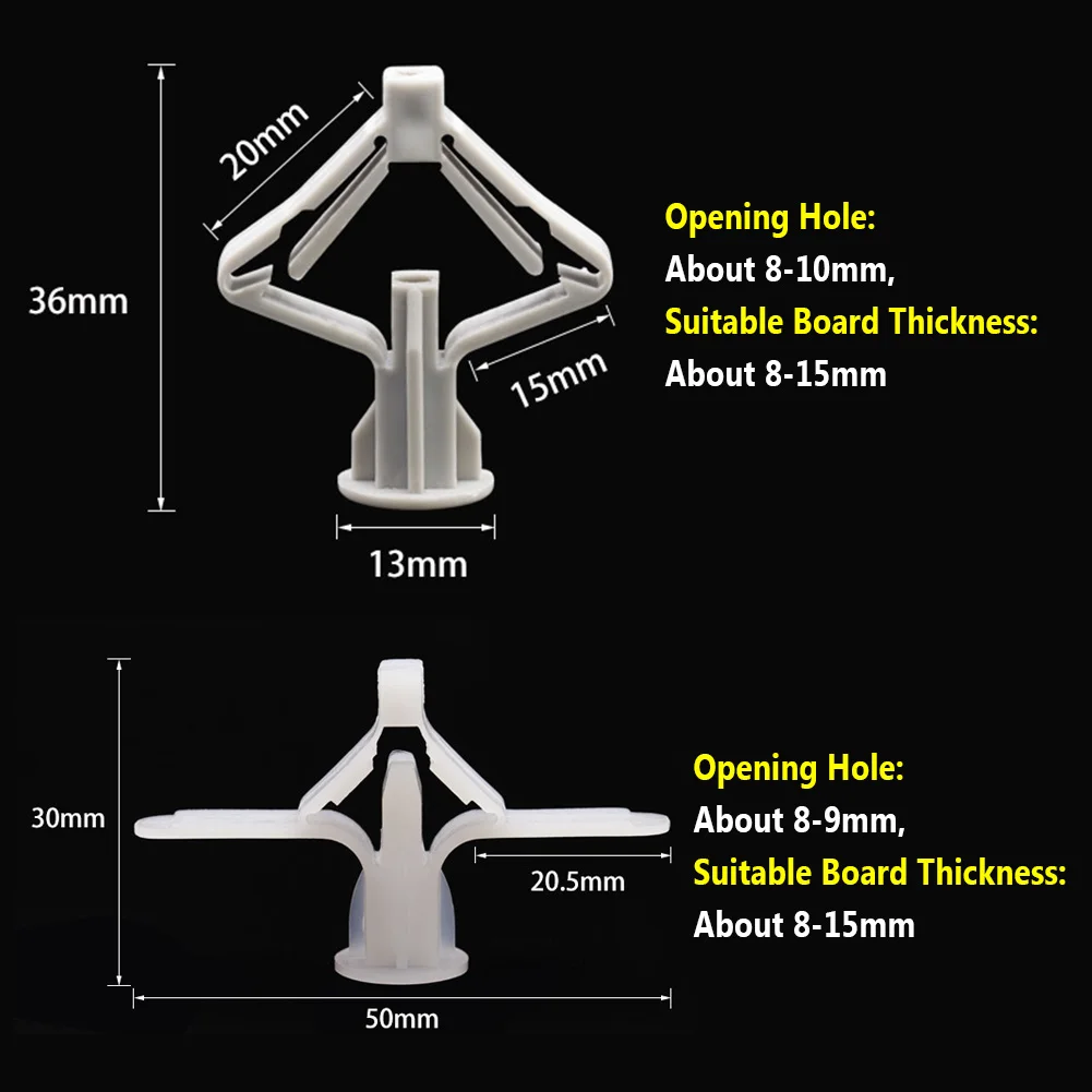 Amazon | uxcell 拡張パイプ 10x50 mm プラスチック アンカー