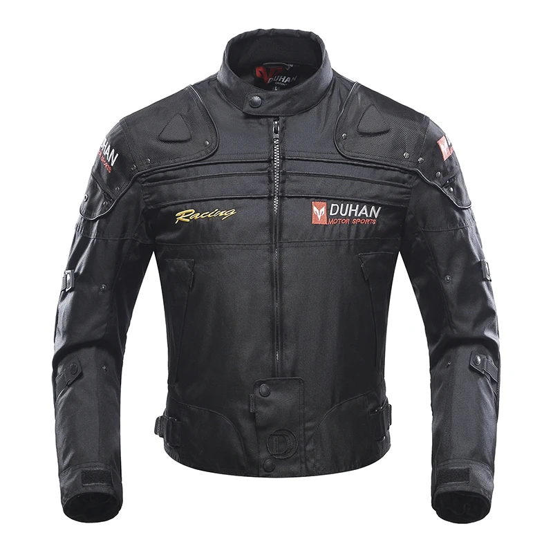 Duhan Fashion Men's Motorcycle Jackets Off-Road Oxford Cloth Motorcycle Riding Racing Moto Jacket Five Protector Clothes