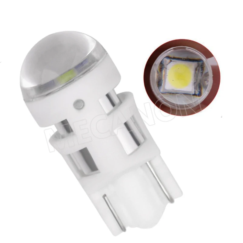 T10 3030 1SMD Car led wide bulb modified license plate light door light-2-水印