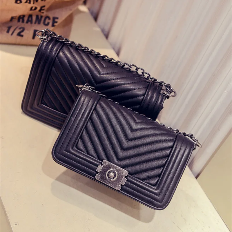 

Europe And The United States New V-grain Small Fragrance Chain Bag Shoulder Messenger Handbag Crossbody Bags For Women