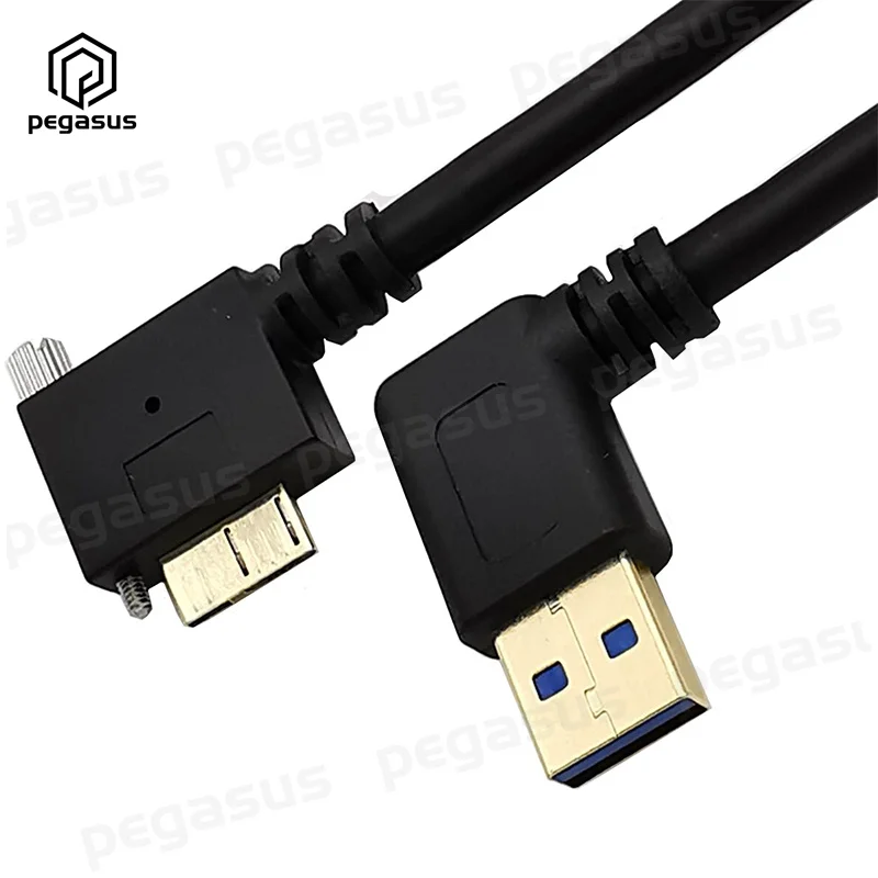 5 Гбит/с позолоченный 25 см USB 3 0 Micro B папа левый/правый угол для A кабель |