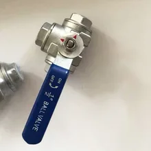3 способа Женский SS304 нержавеющая сталь тип T или L порт Mount Pad шаровой клапан Винил ручка