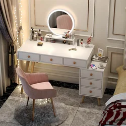 Coiffeuse de luxe moderne minimaliste, meuble de rangement intégré, nordique, meuble de chambre à coucher 