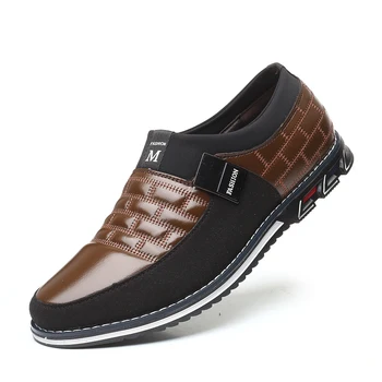 

NXY Men Loafers Genuine Leather Slip On Shoes Male Casual Shoes Big Size 6-13 Brand Flats Man Driving Outdoor Walking Shoes
