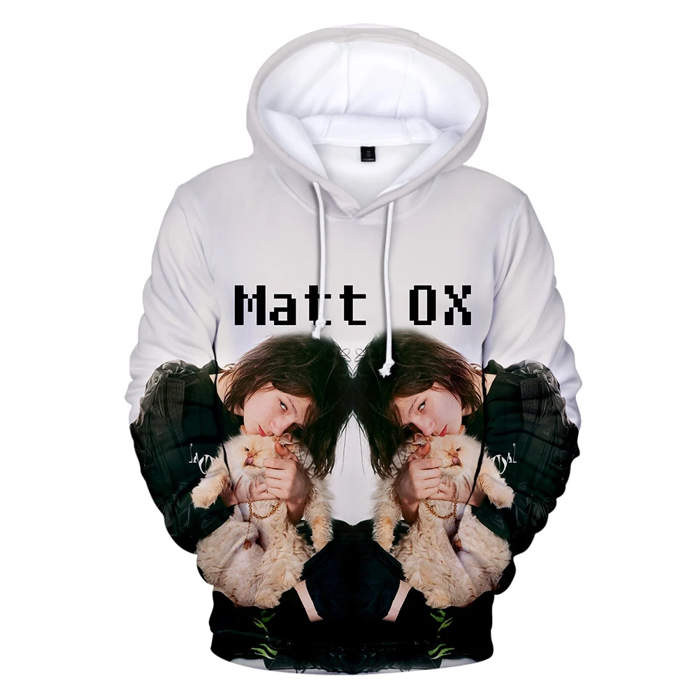 Толстовка Мужская/женская с капюшоном Модный свитшот топ Rap Matt OX3D уличный