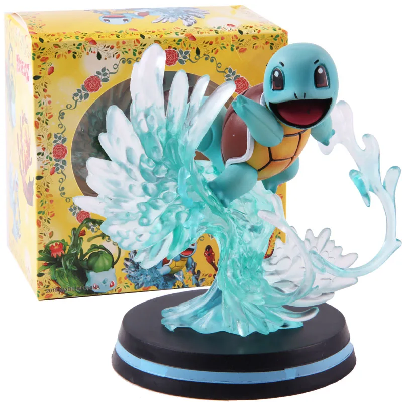 GK Royal Three MFC Jenny Turtle Wonderful Frog Seed Hand-made Small Fire Dragon PVC Action Figure Collection Model Toys - Цвет: A-with colorful box
