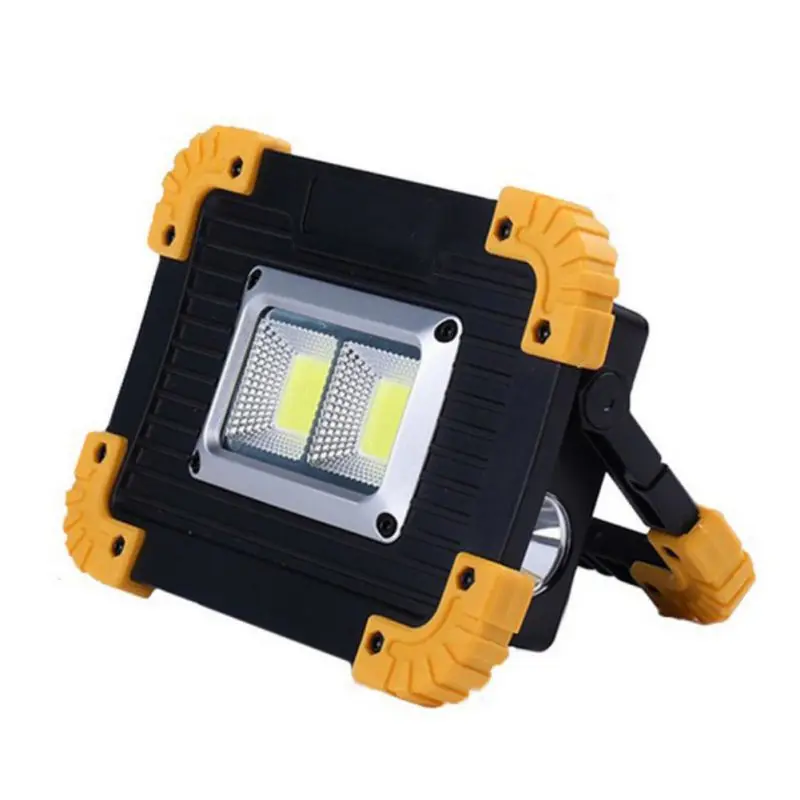 Banco de Potência à Prova Luz de Trabalho Portátil Hand-held Emergência Led Usb Recarregável Lâmpada Dwaterproof Água Luz 20 w 6 de trabalho usb recarregável lâmpada banco de
