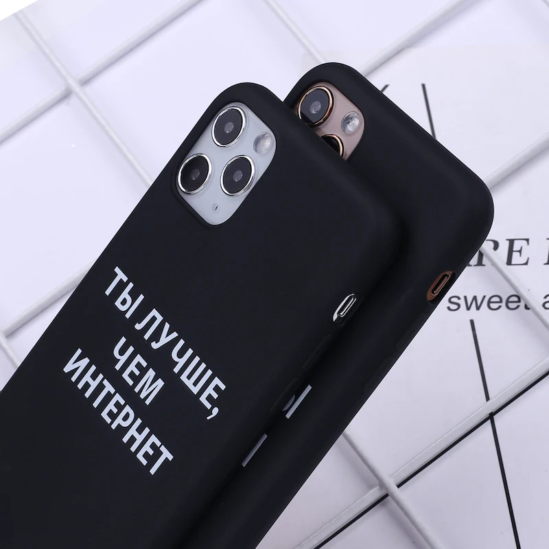 Rusia Hitam Telepon Untuk Xiaomi Mi Redmi 6 PRO A2 Lite Note 7 K20 9T 7A 8 8T K30 Ponsel Housing Bag Cover Shell